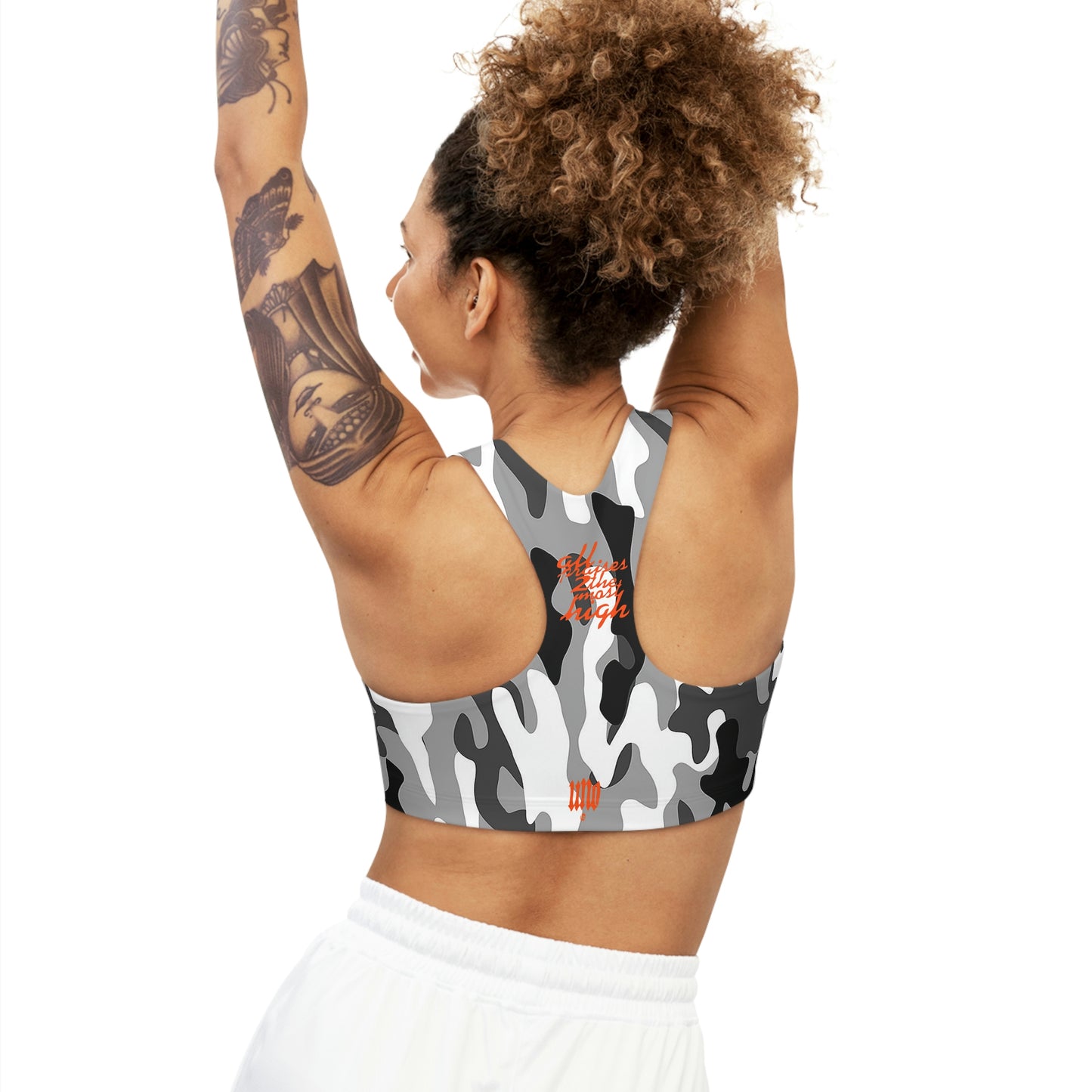UNO ALL PRAISES Seamless Sports Bra (AOP) Camo Collection
