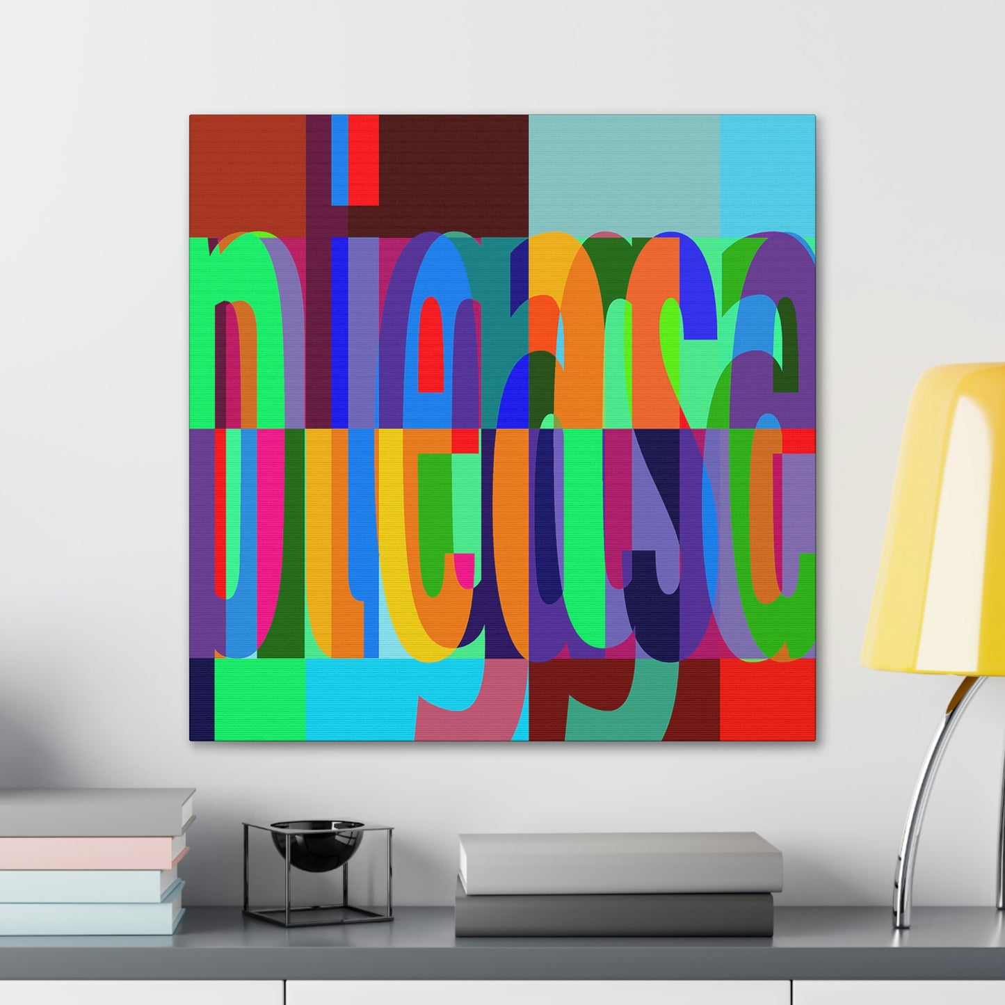 UNO WORD NIGGAPLEASE Canvas Gallery Wraps