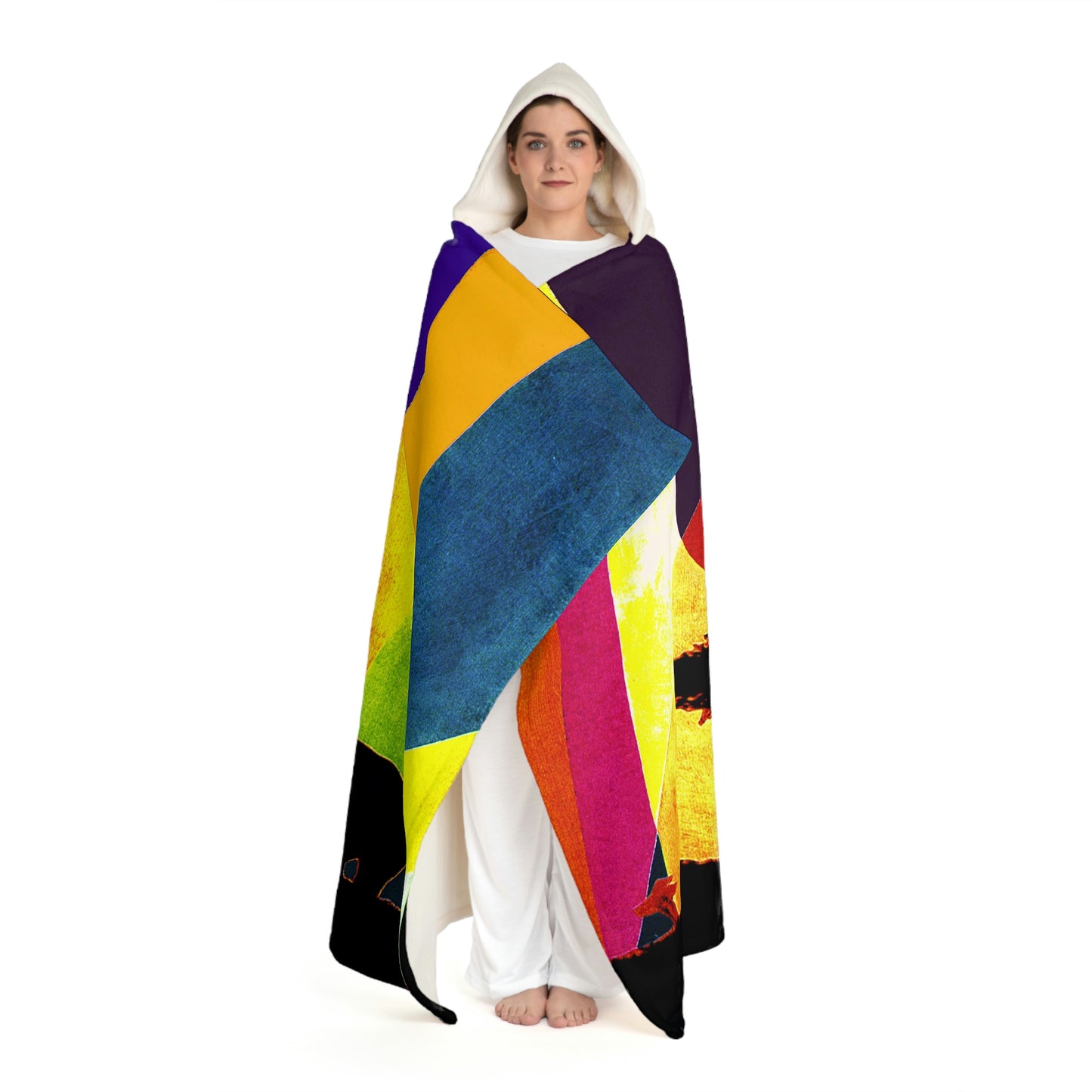 UNO RHINOSUNSET STOPKILL'N Hooded Sherpa Fleece Blanket