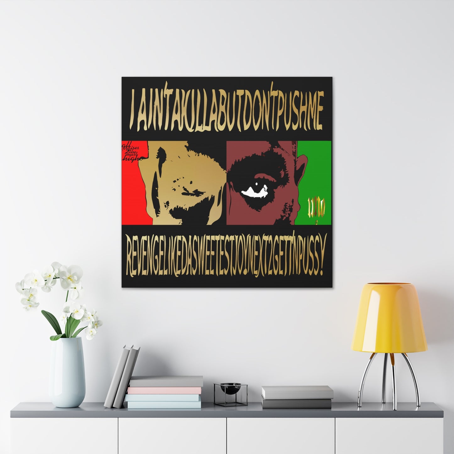 UNO LOVE2PAC 12, 20, 24, & 36" Square Canvas Gallery Wraps