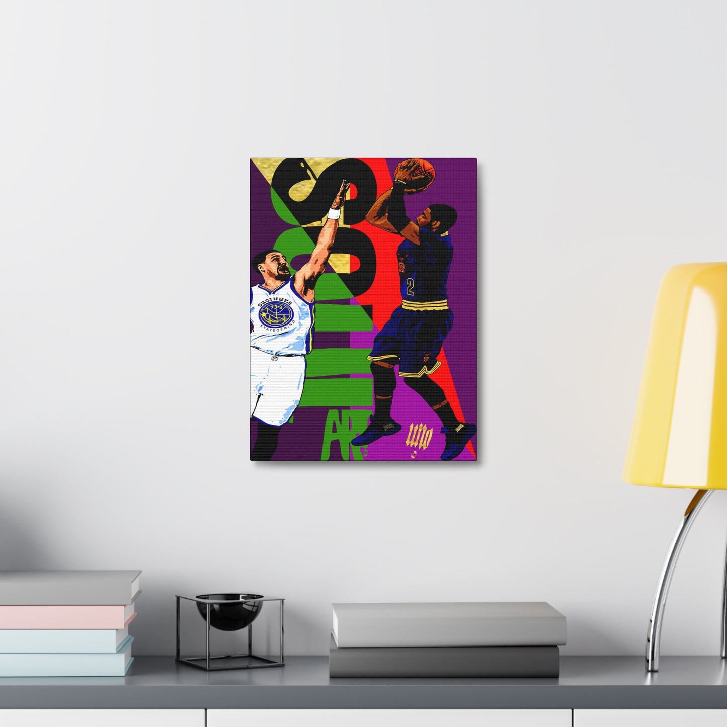 UNO KYRIECAN'TBEFADED SOULART 41GM5 Warriors State of Mind 12x16, 18x24, & 24x30" Stretched Canvas