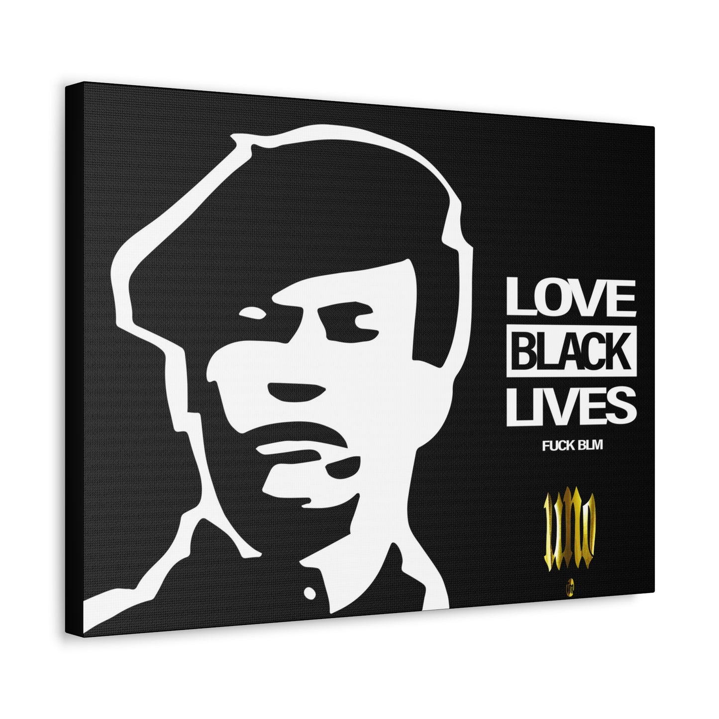 UNO LOVEHUEY LOVEBLACKLIVES 16x12, 24x18, & 30x24" Stretched Canvas
