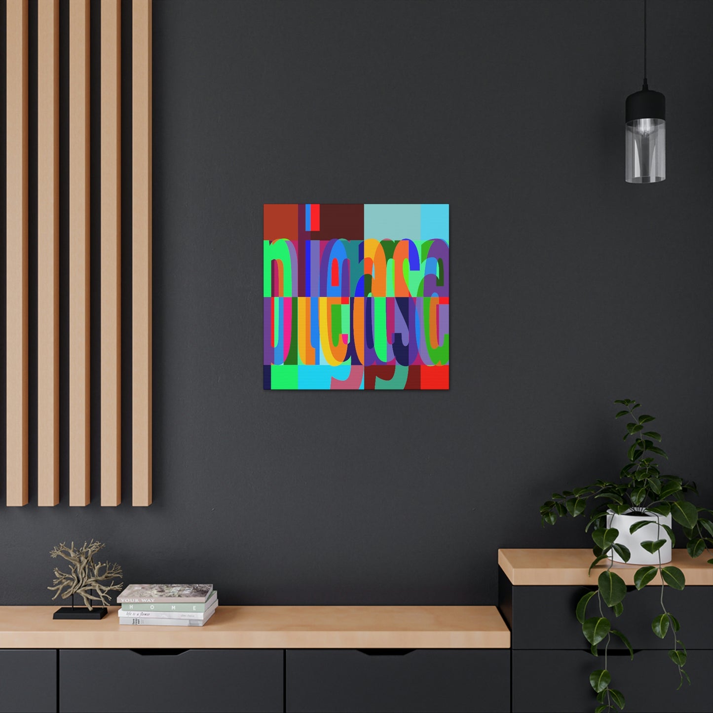 UNO WORD NIGGAPLEASE Canvas Gallery Wraps