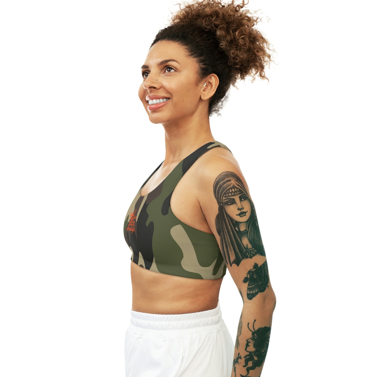 UNO ALL PRAISES Seamless Sports Bra (AOP) Camo Collection