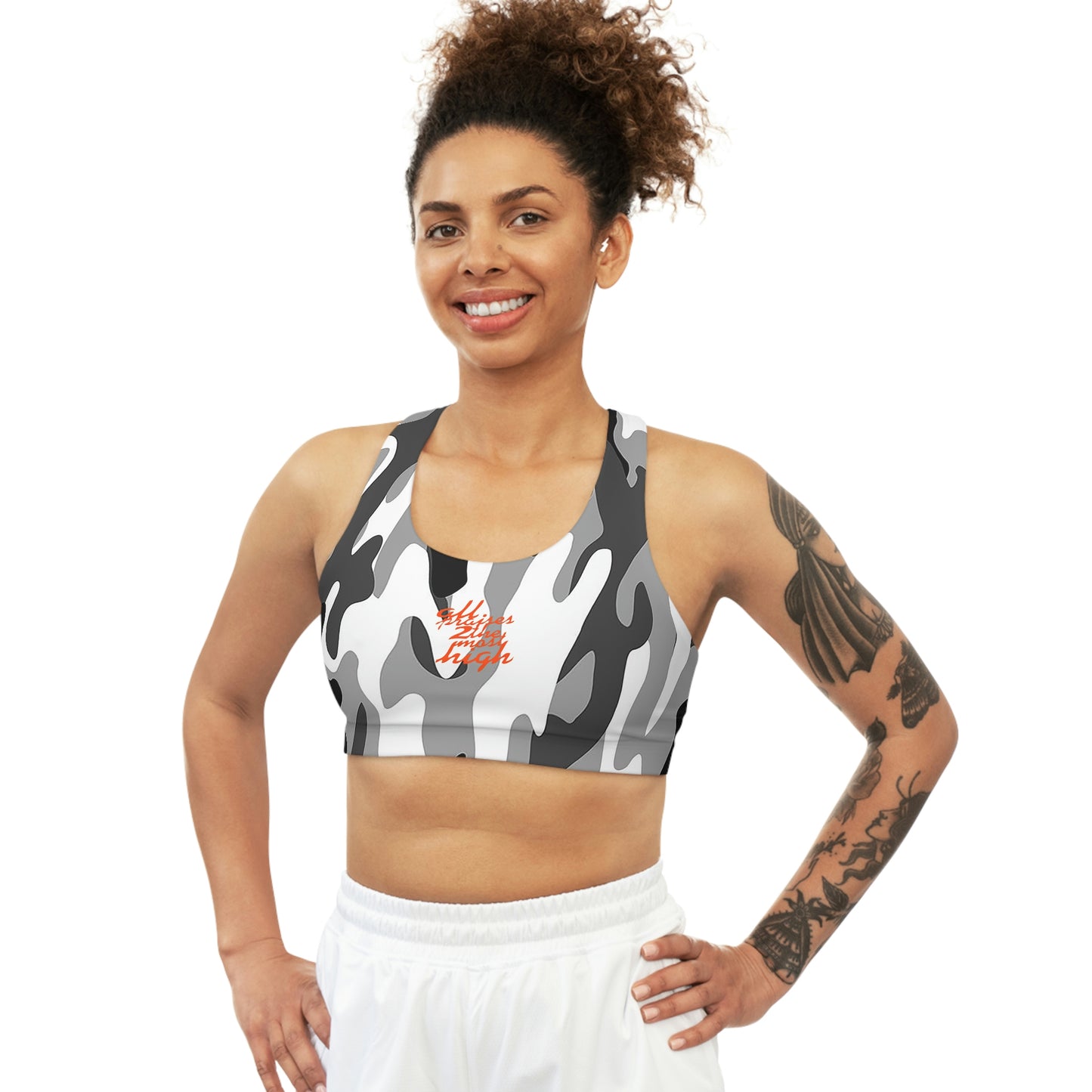 UNO ALL PRAISES Seamless Sports Bra (AOP) Camo Collection