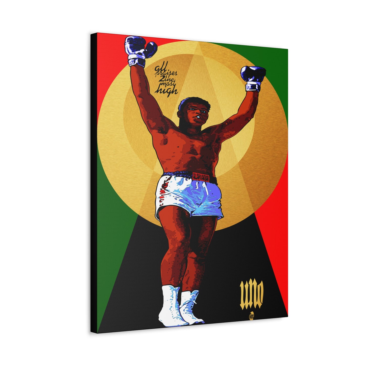 UNO LOVEALI Cassius Clay Was A Bad MF 12x16, 18x24, & 24x30" Stretched Canvas