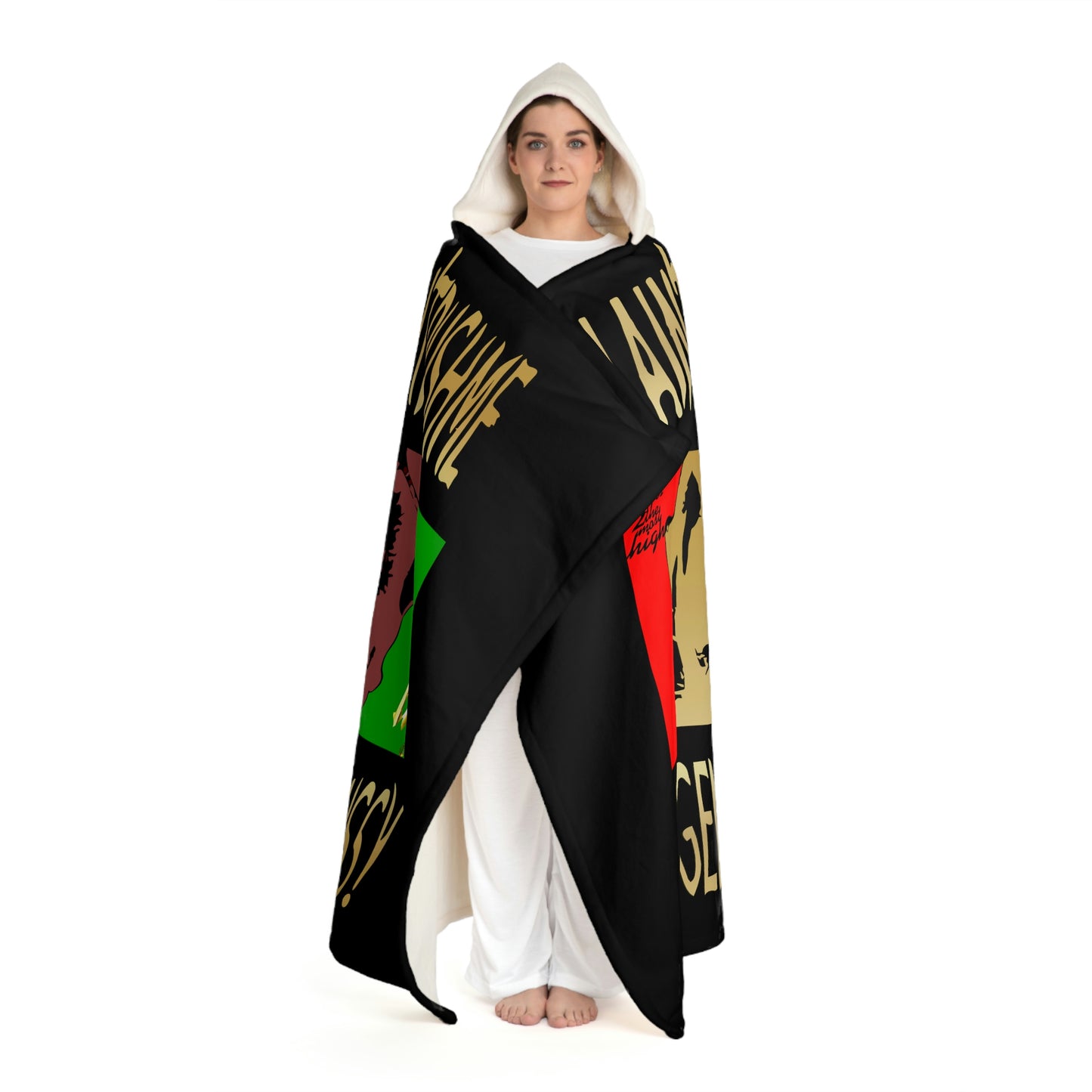 UNO LOVE2PAC Hooded Sherpa Fleece Blanket
