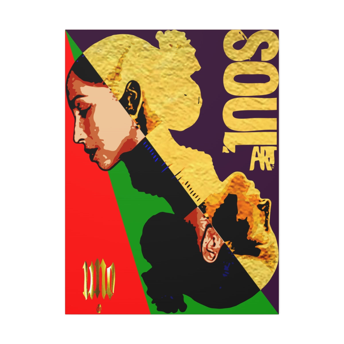 UNO SADE SOULART 36x48 Canvas Stretched, 1.5''