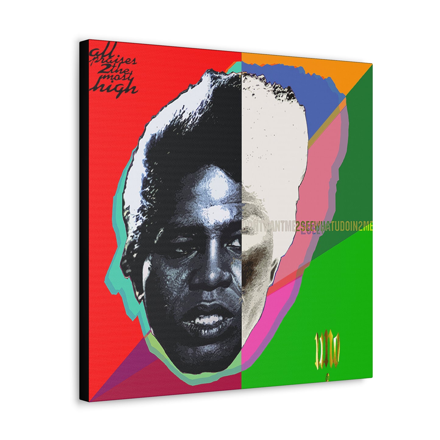 UNO LOVETHEGODFATHA 12, 20, 24, & 36" Square Canvas Gallery Wraps