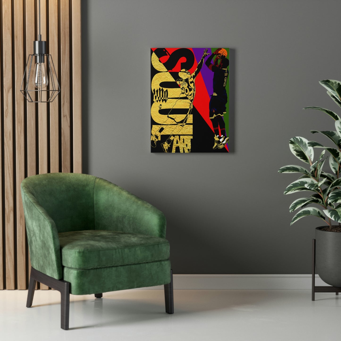 UNO SOULART KYRIECAN'TBFADED GM7 GameWinna 12x16, 18x24, & 24x30" Stretched Canvas