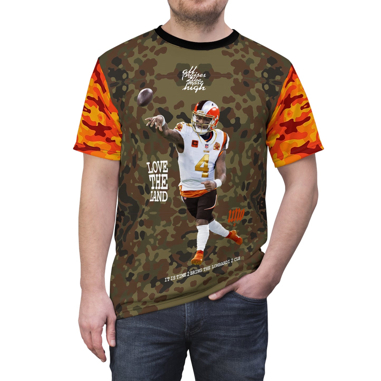 UNO LOVETHELAND Unisex Cut & Sew Tee (AOP) Camo Collection