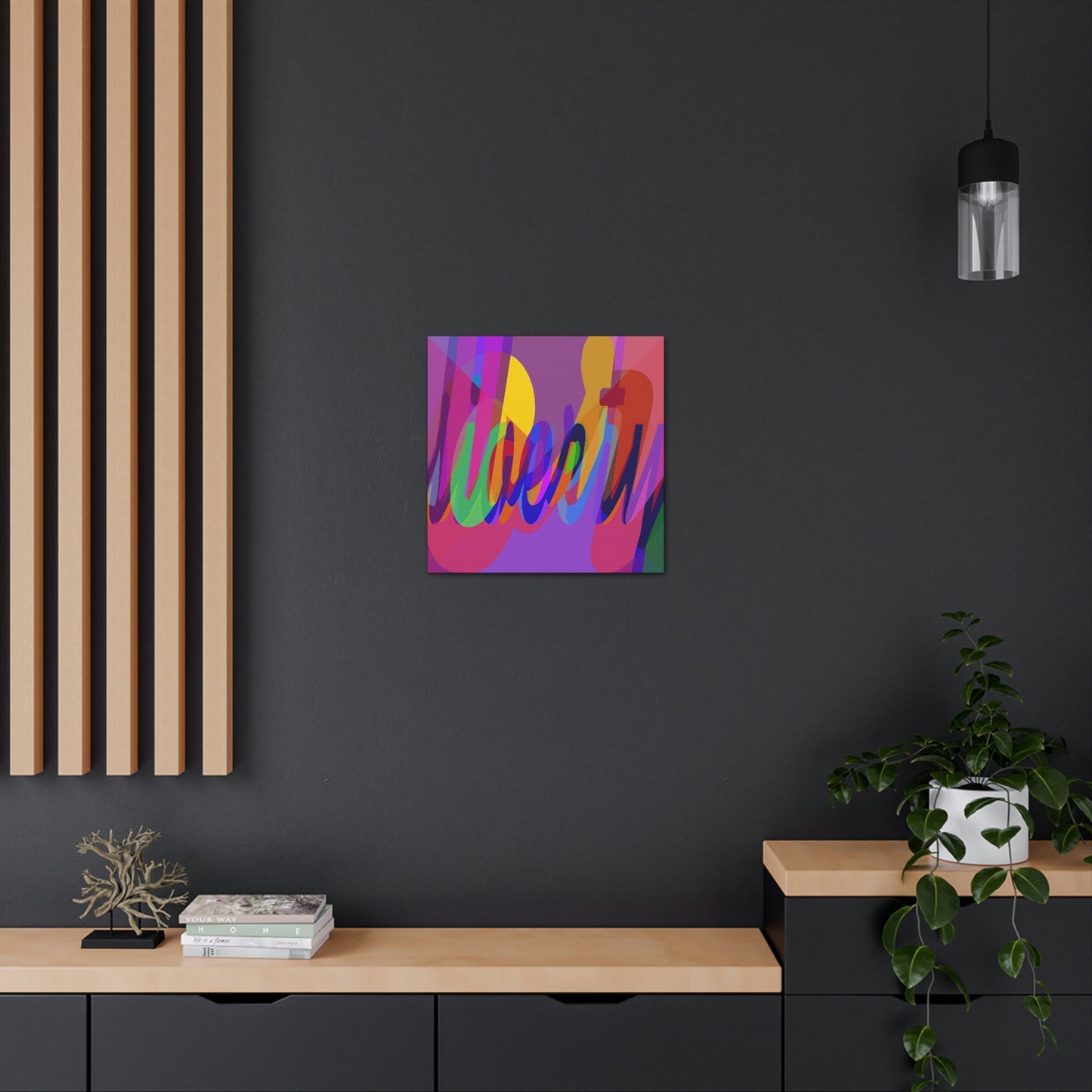 UNO WORD LIBERTY OR SLAVERY Canvas Gallery Wraps