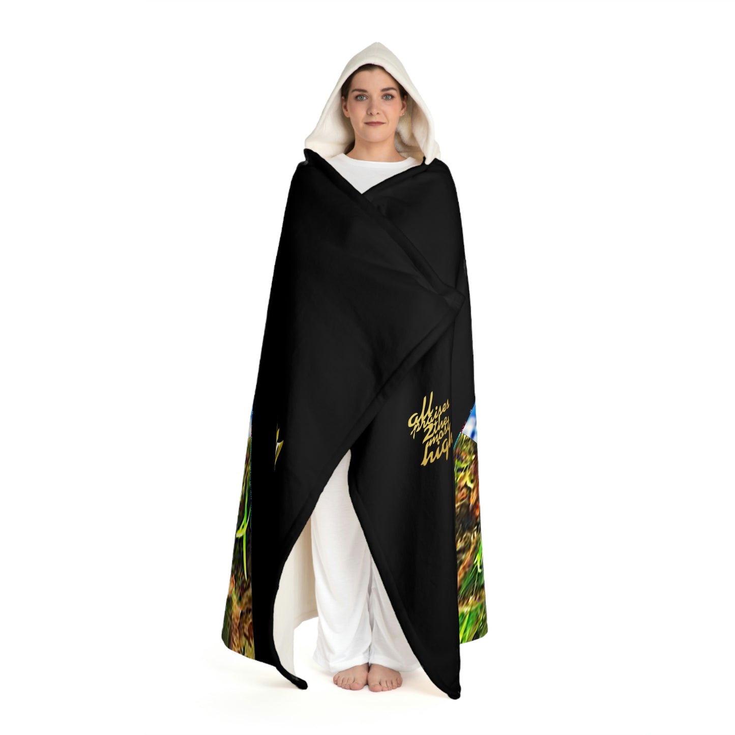 UNO ALLPRAISES II Variation 1 Hooded Sherpa Fleece Blanket