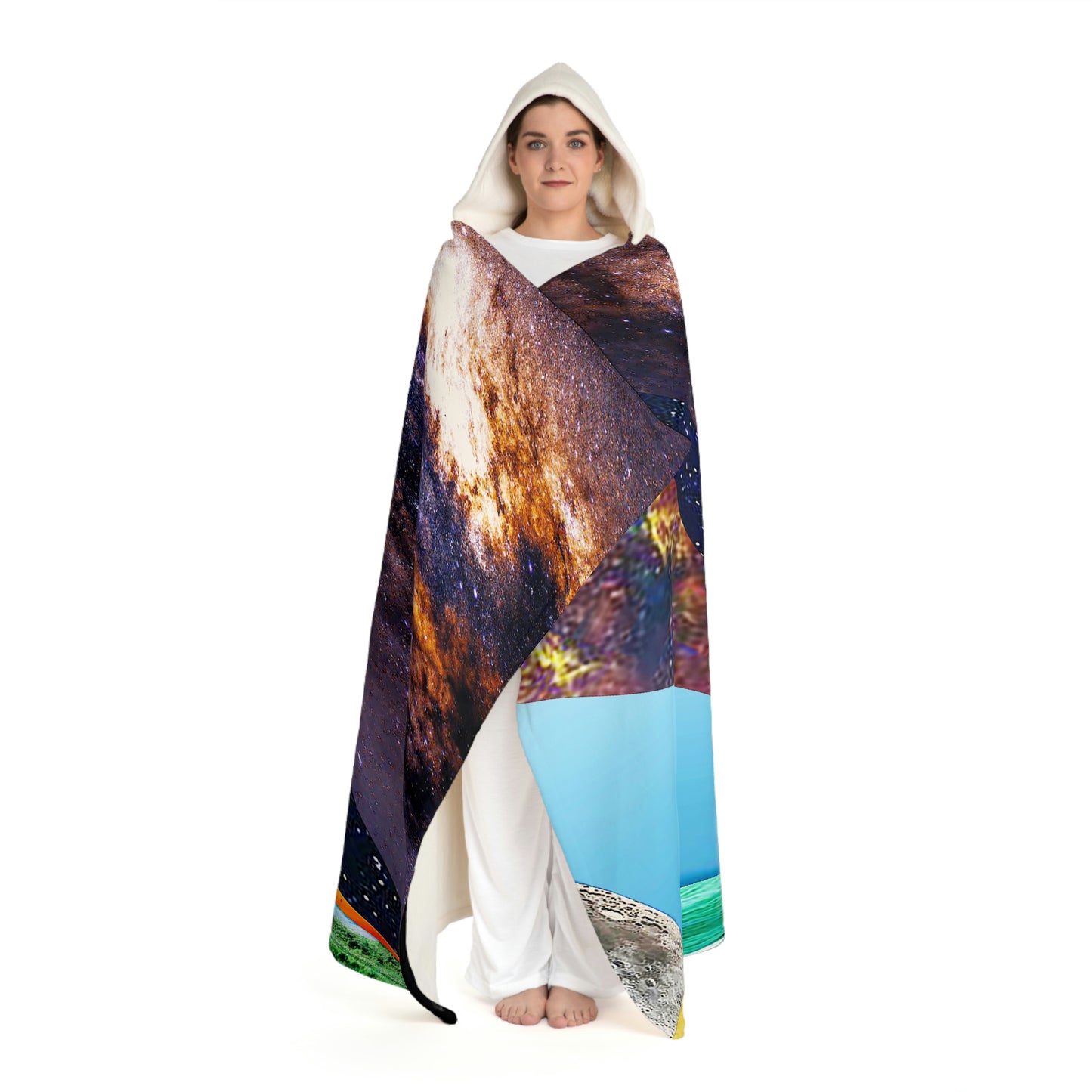 UNO ALLPRAISES IV Hooded Sherpa Fleece Blanket