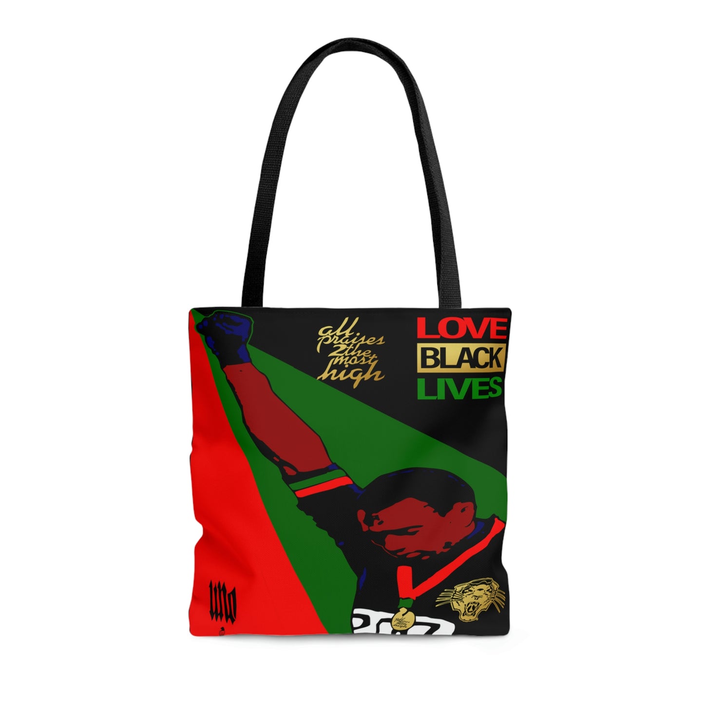 UNO LOVEBLACKLIVES TOMMIEFIST AOP Tote Bag