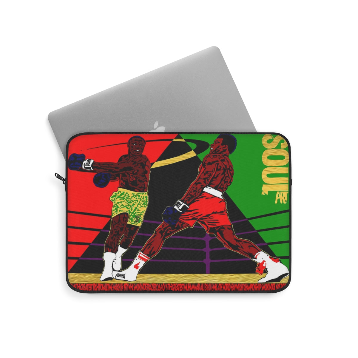 UNO SOULART THE FIGHT Smokin' Joe beats Muhammad Ali SoulArt Laptop Sleeve