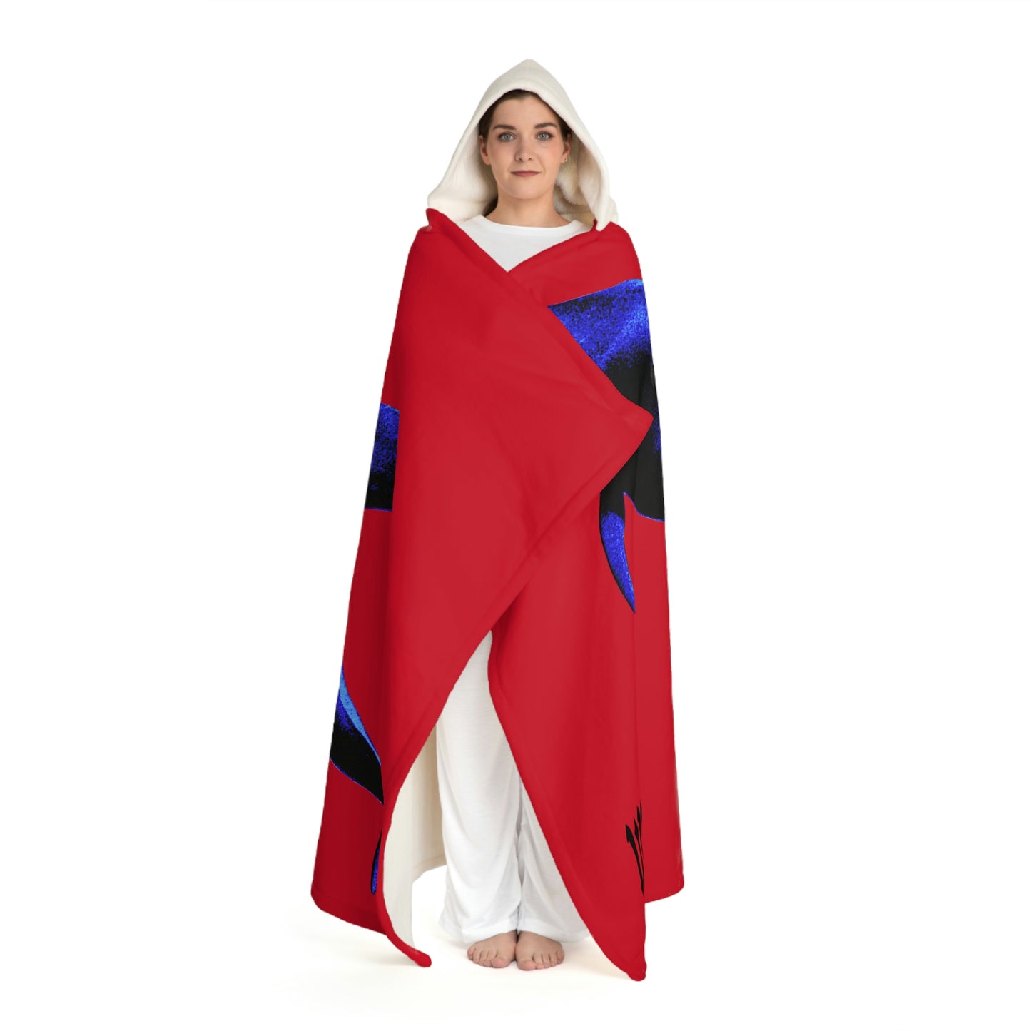 UNO MAMABABYMAMA STOPKILL'N Hooded Sherpa Fleece Blanket