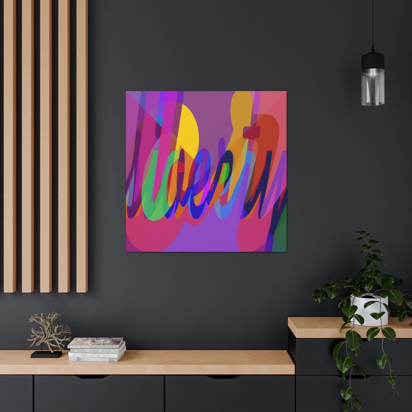 UNO WORD LIBERTY OR SLAVERY Canvas Gallery Wraps