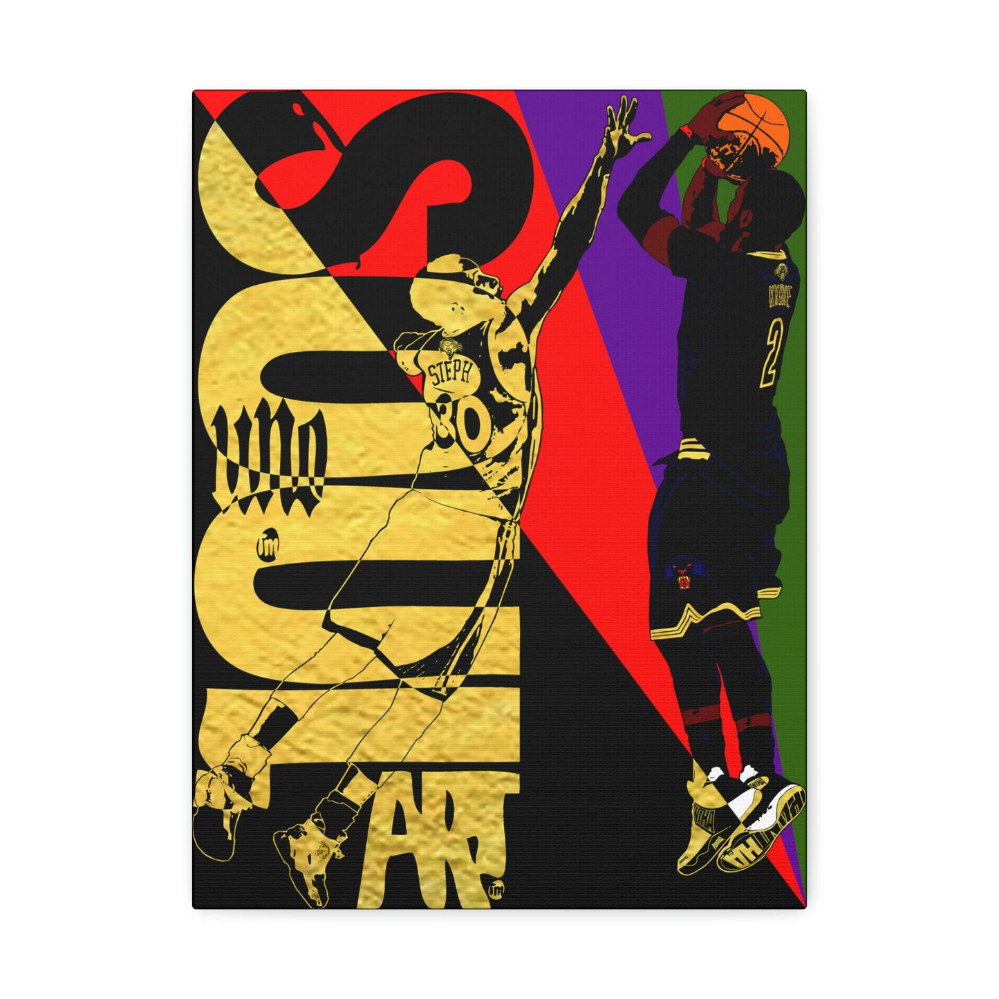 UNO SOULART KYRIECAN'TBFADED GM7 GameWinna 12x16, 18x24, & 24x30" Stretched Canvas