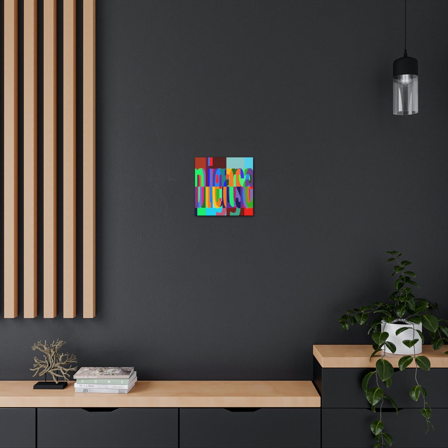 UNO WORD NIGGAPLEASE Canvas Gallery Wraps