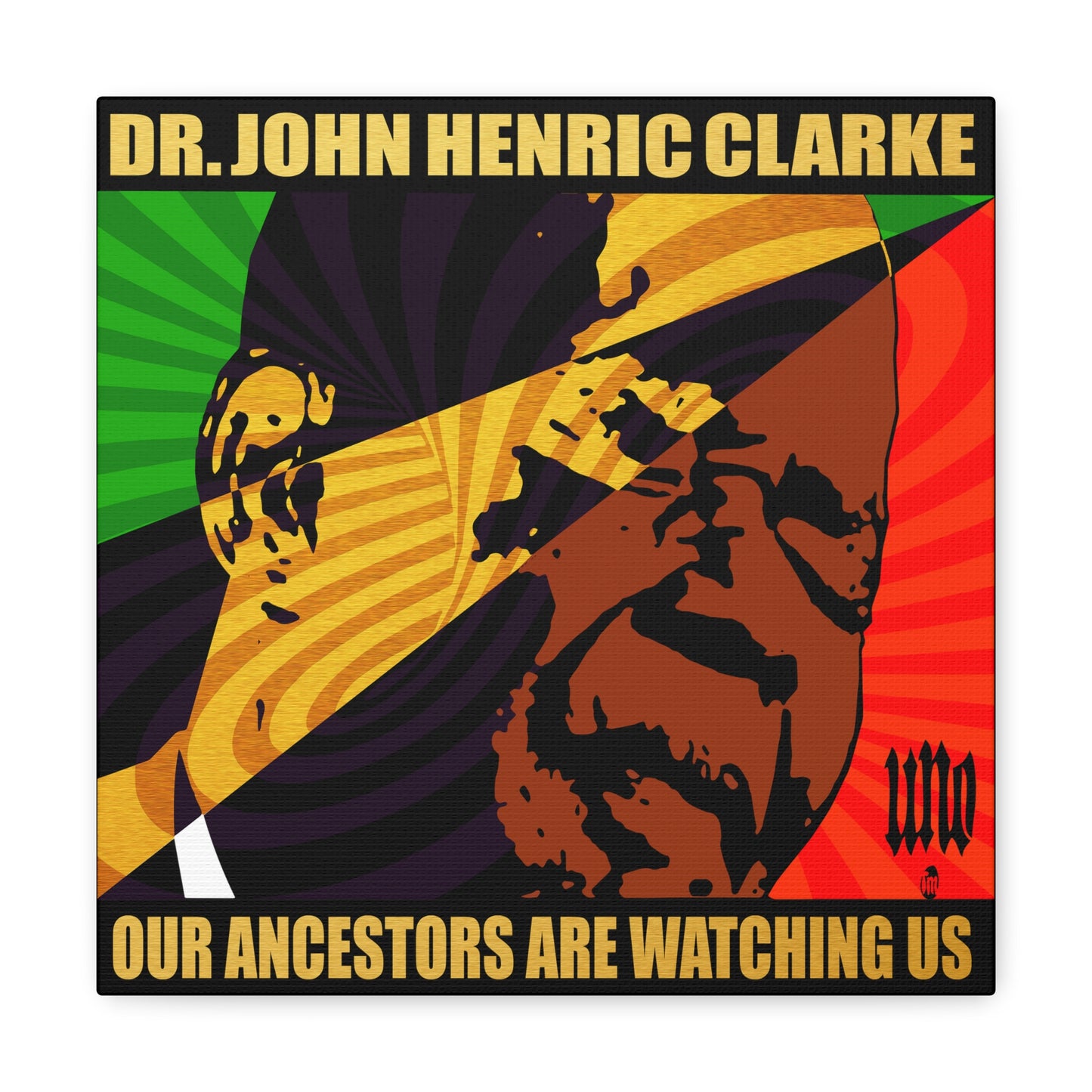 UNO LOVEJOHNHENRICCLARKE Our Ancestors Are Watching Us 12, 20, 24, & 36" Square Canvas Gallery Wraps
