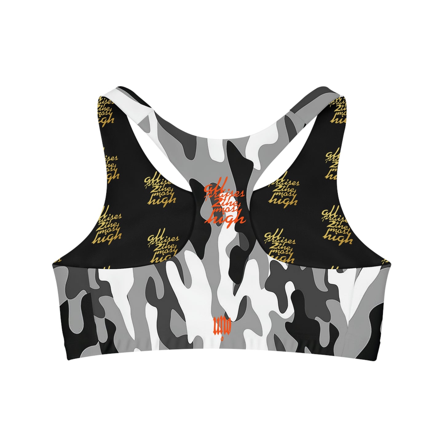 UNO ALL PRAISES Seamless Sports Bra (AOP) Camo Collection