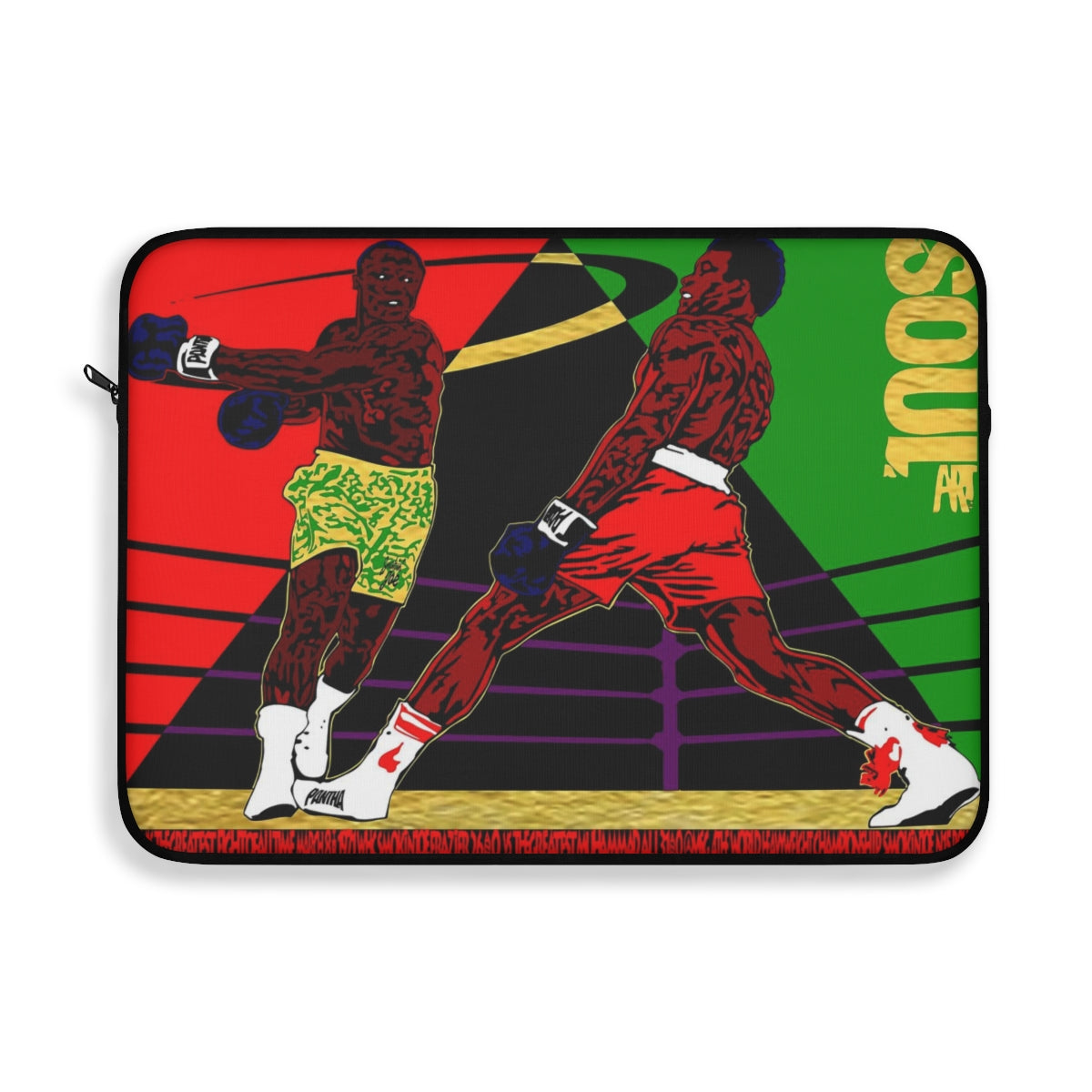 UNO SOULART THE FIGHT Smokin' Joe beats Muhammad Ali SoulArt Laptop Sleeve