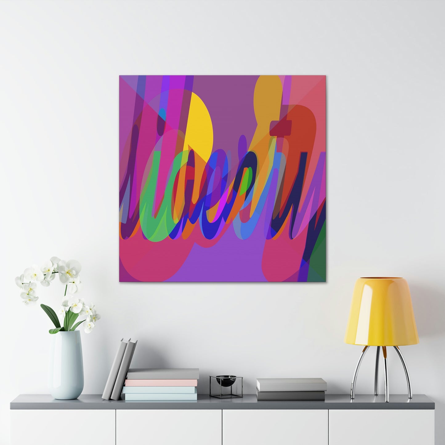 UNO WORD LIBERTY OR SLAVERY Canvas Gallery Wraps