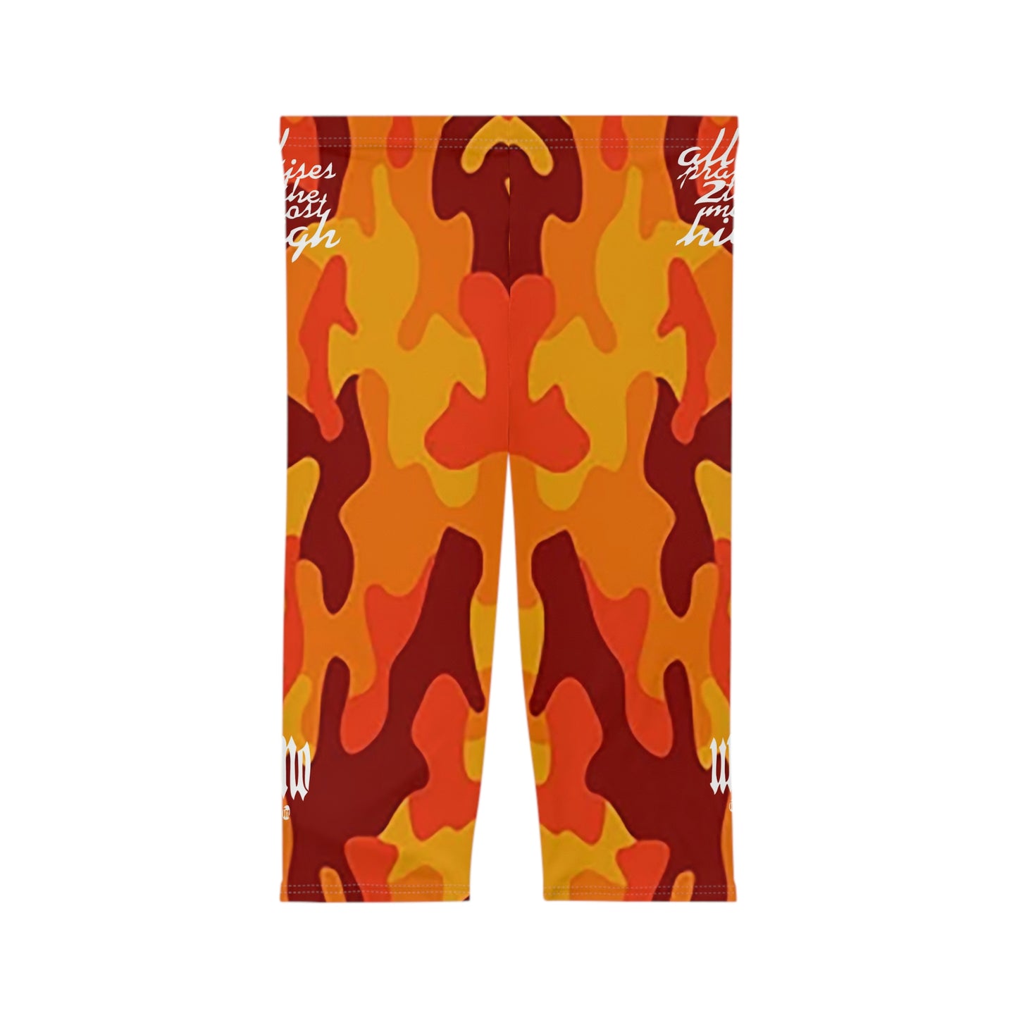 UNO ALL PRAISES Women’s Capri Leggings (AOP) Camo Collection