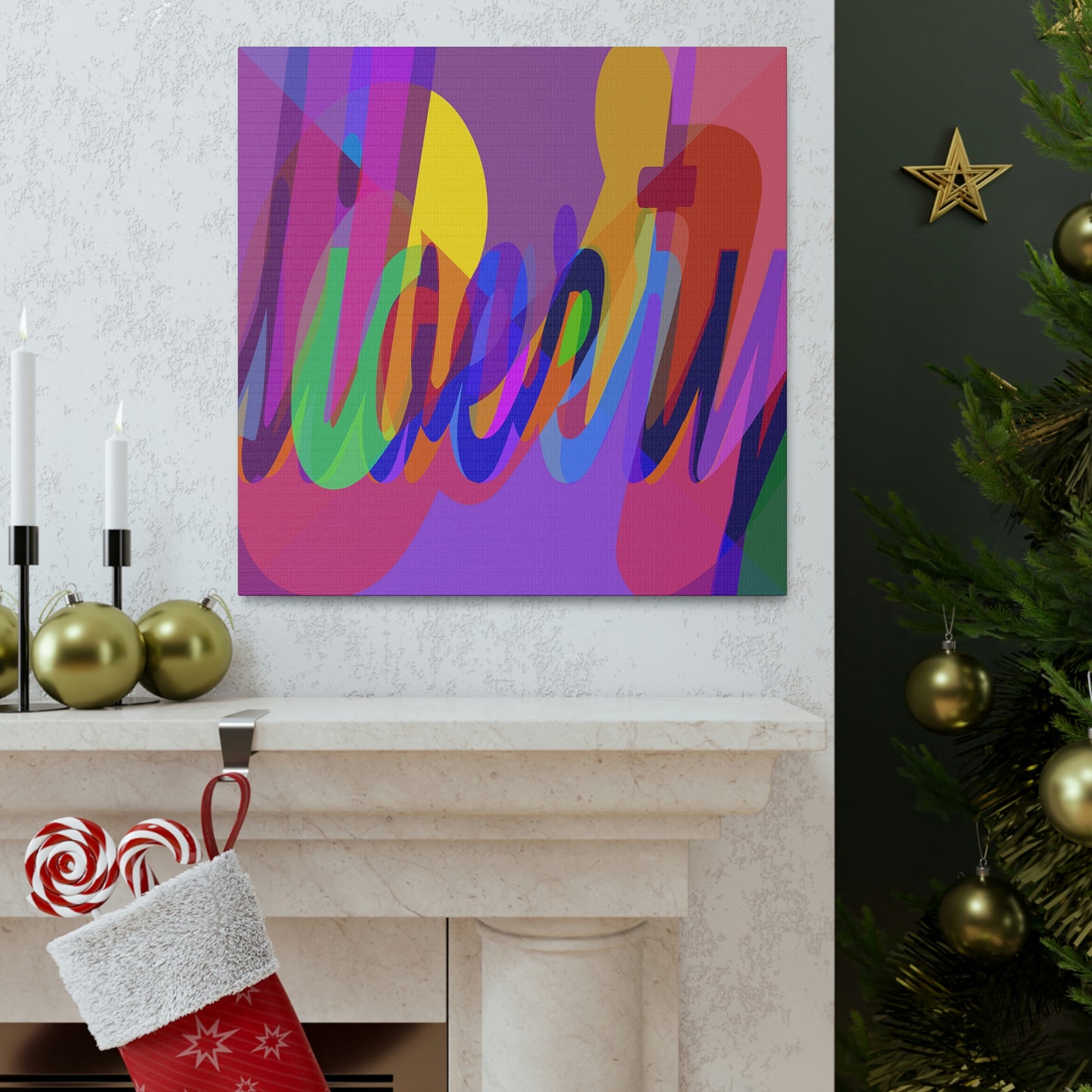 UNO WORD LIBERTY OR SLAVERY Canvas Gallery Wraps