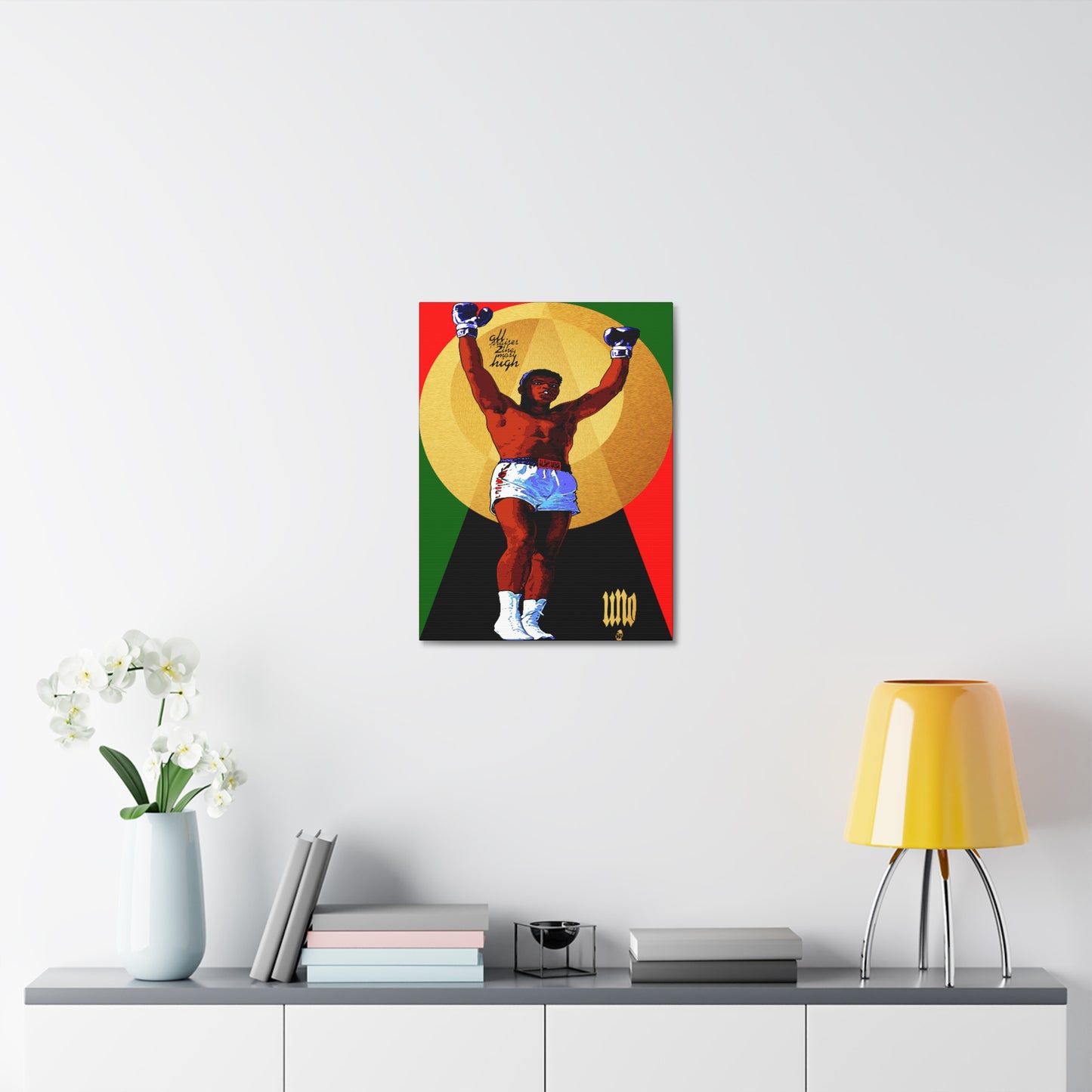 UNO LOVEALI Cassius Clay Was A Bad MF 12x16, 18x24, & 24x30" Stretched Canvas