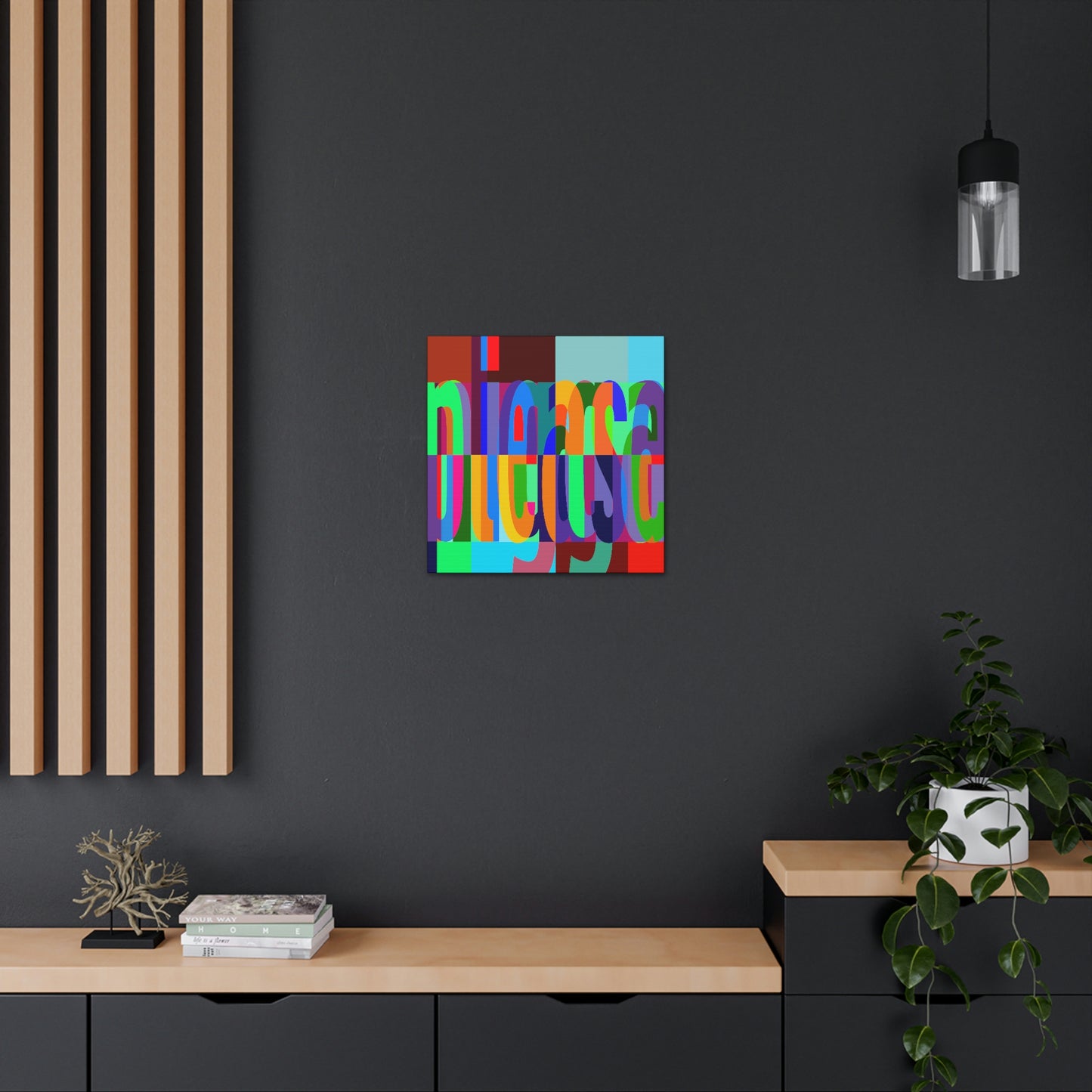 UNO WORD NIGGAPLEASE Canvas Gallery Wraps