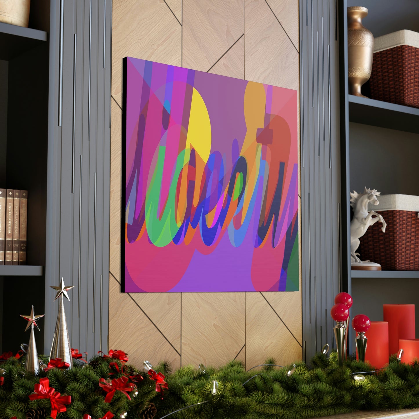 UNO WORD LIBERTY OR SLAVERY Canvas Gallery Wraps