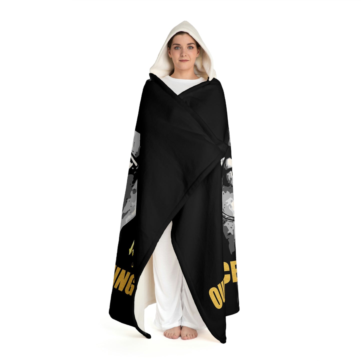 UNO LOVEMALCOLM Our Ancestors are Watching Us Hooded Sherpa Fleece Blanket