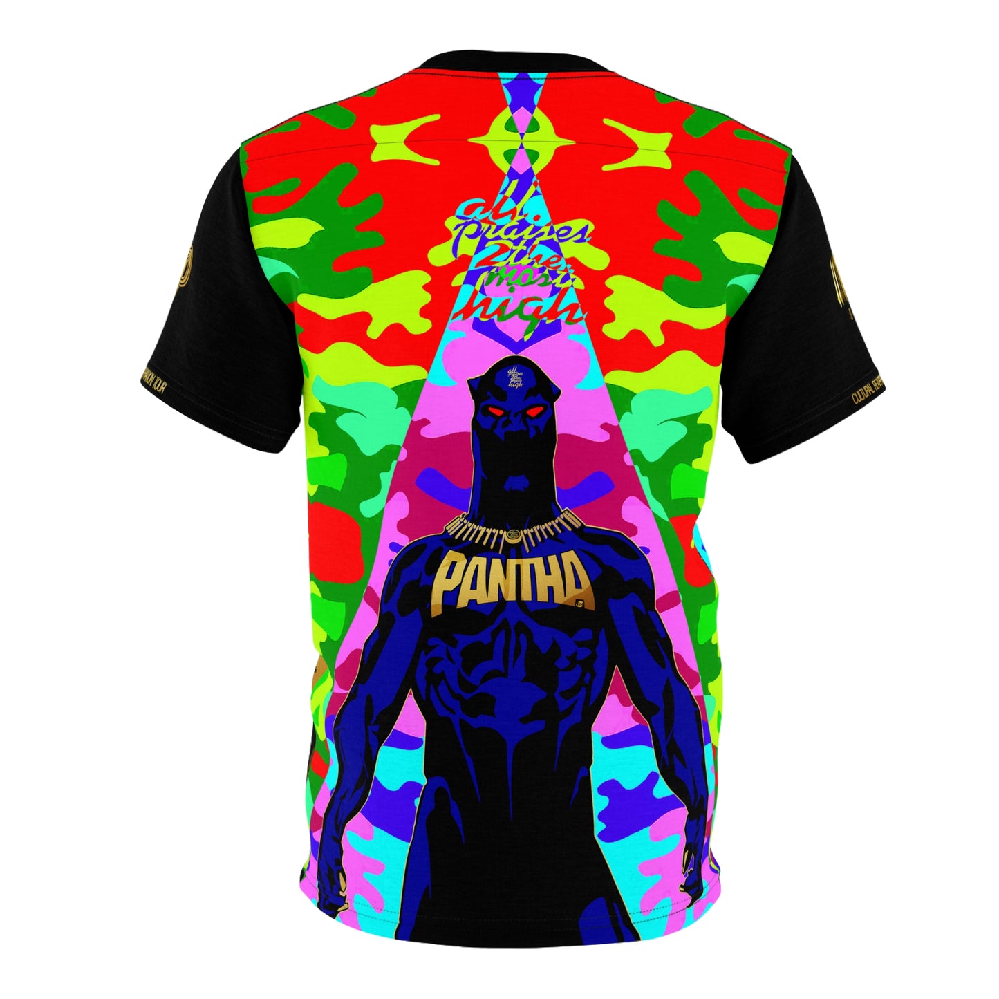 UNO PANTHA CULTURAL REAPPROPRIATION TOUR Unisex Cut & Sew Tee (AOP)Camo Collection