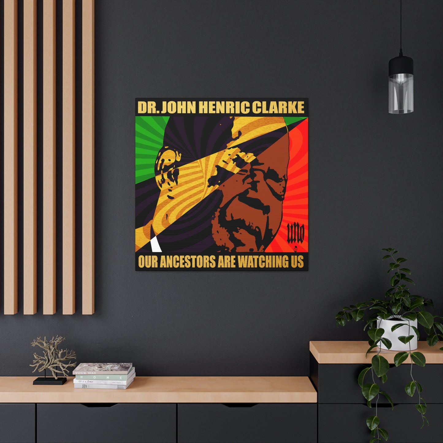 UNO LOVEJOHNHENRICCLARKE Our Ancestors Are Watching Us 12, 20, 24, & 36" Square Canvas Gallery Wraps