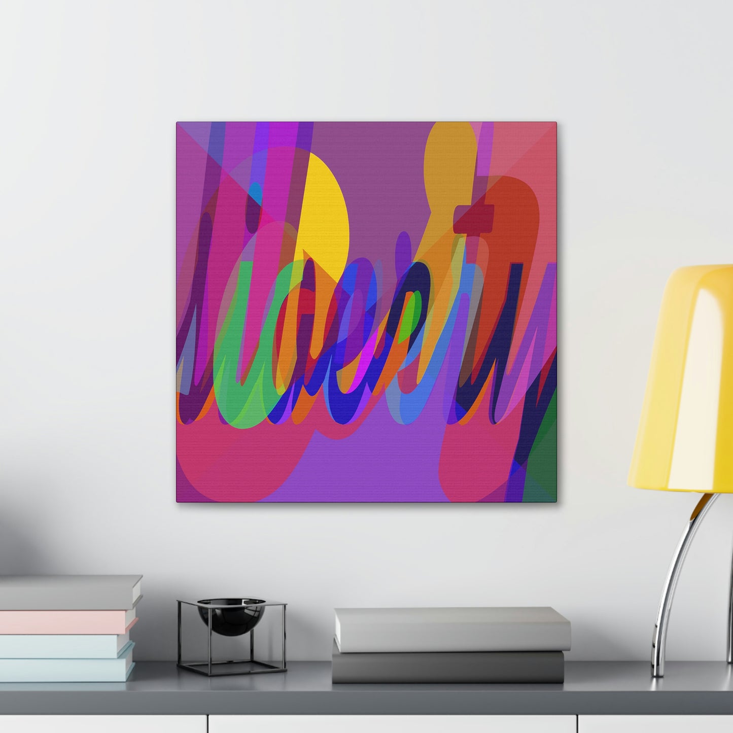 UNO WORD LIBERTY OR SLAVERY Canvas Gallery Wraps