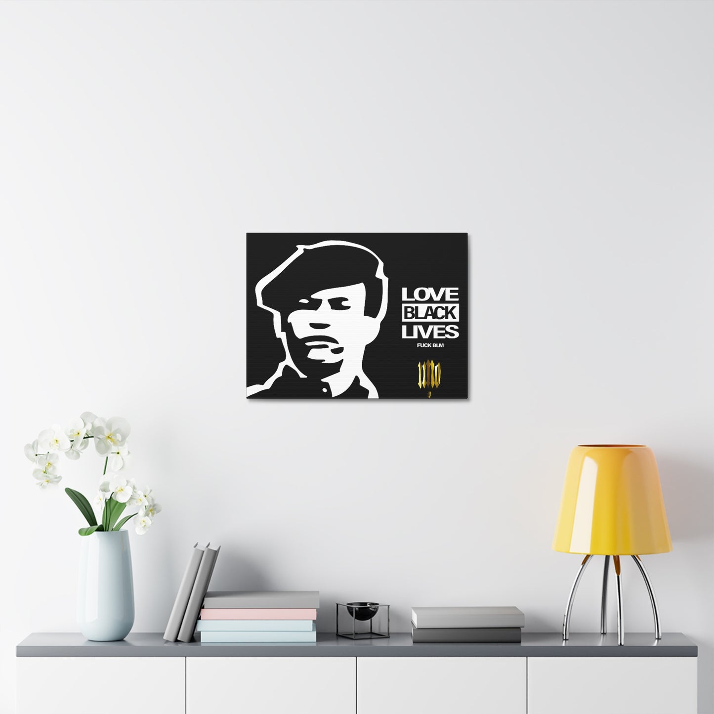 UNO LOVEHUEY LOVEBLACKLIVES 16x12, 24x18, & 30x24" Stretched Canvas