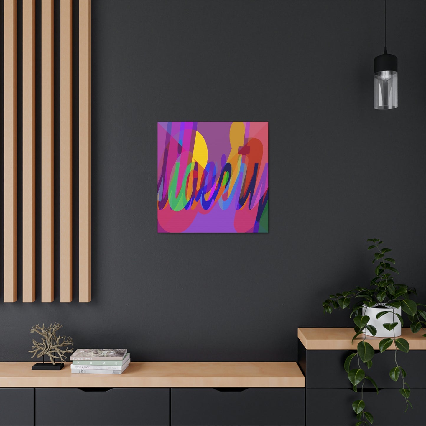 UNO WORD LIBERTY OR SLAVERY Canvas Gallery Wraps