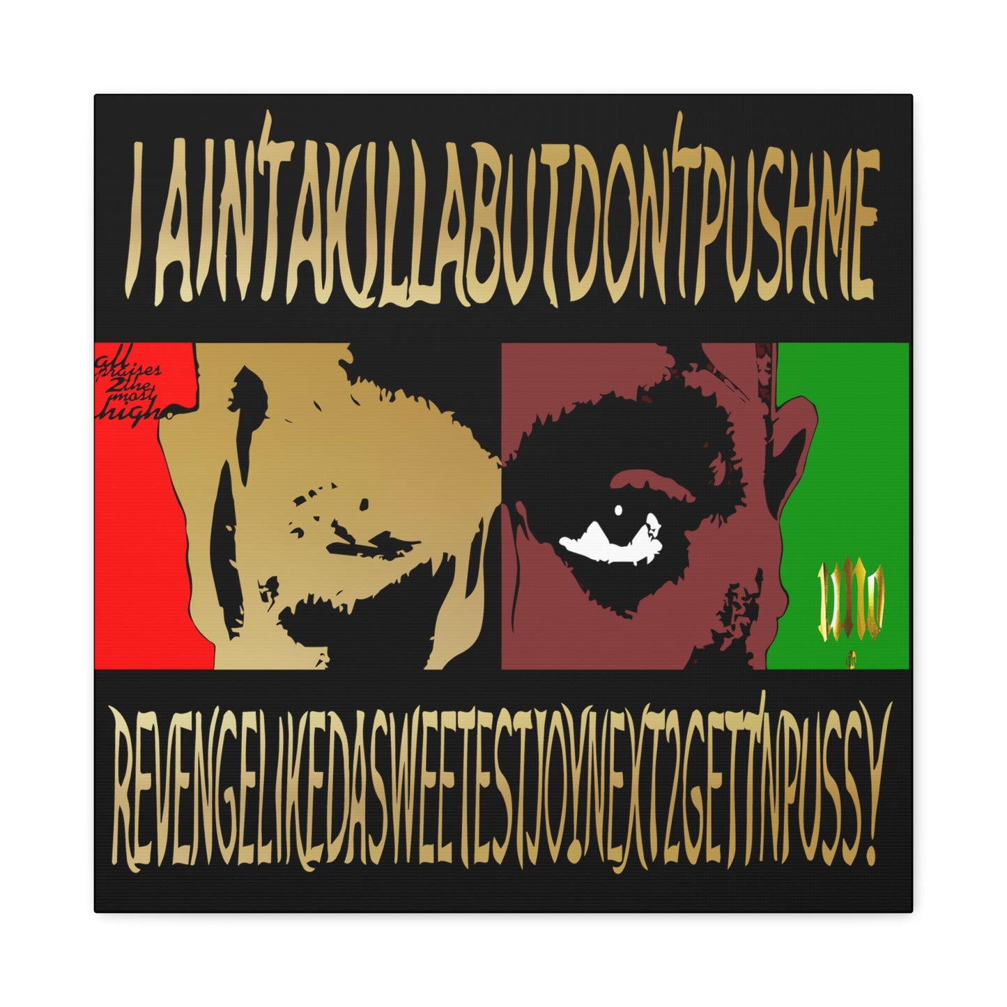 UNO LOVE2PAC 12, 20, 24, & 36" Square Canvas Gallery Wraps