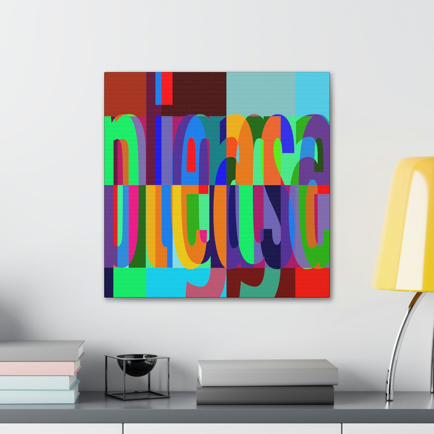 UNO WORD NIGGAPLEASE Canvas Gallery Wraps
