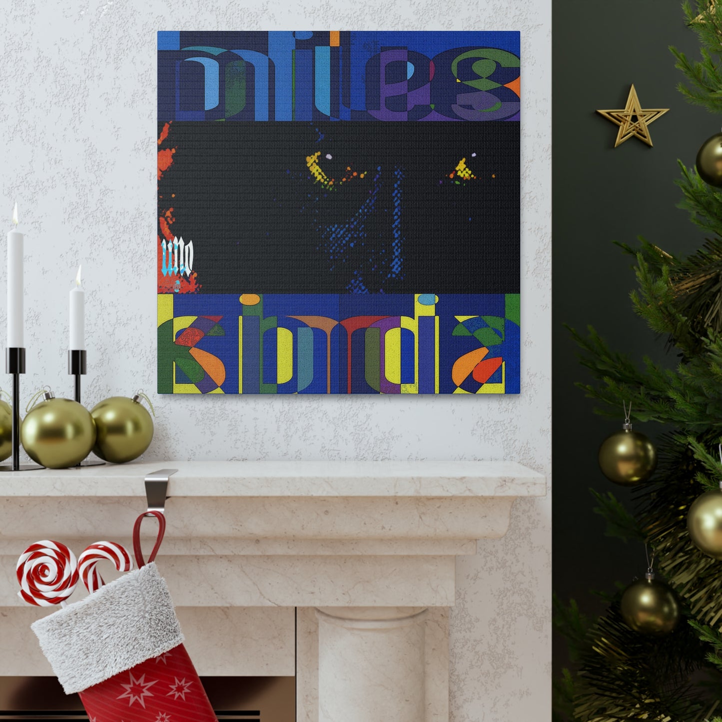 UNO BLUEMILESKINDA 12, 20, 24, & 36" Square Canvas Gallery Wraps