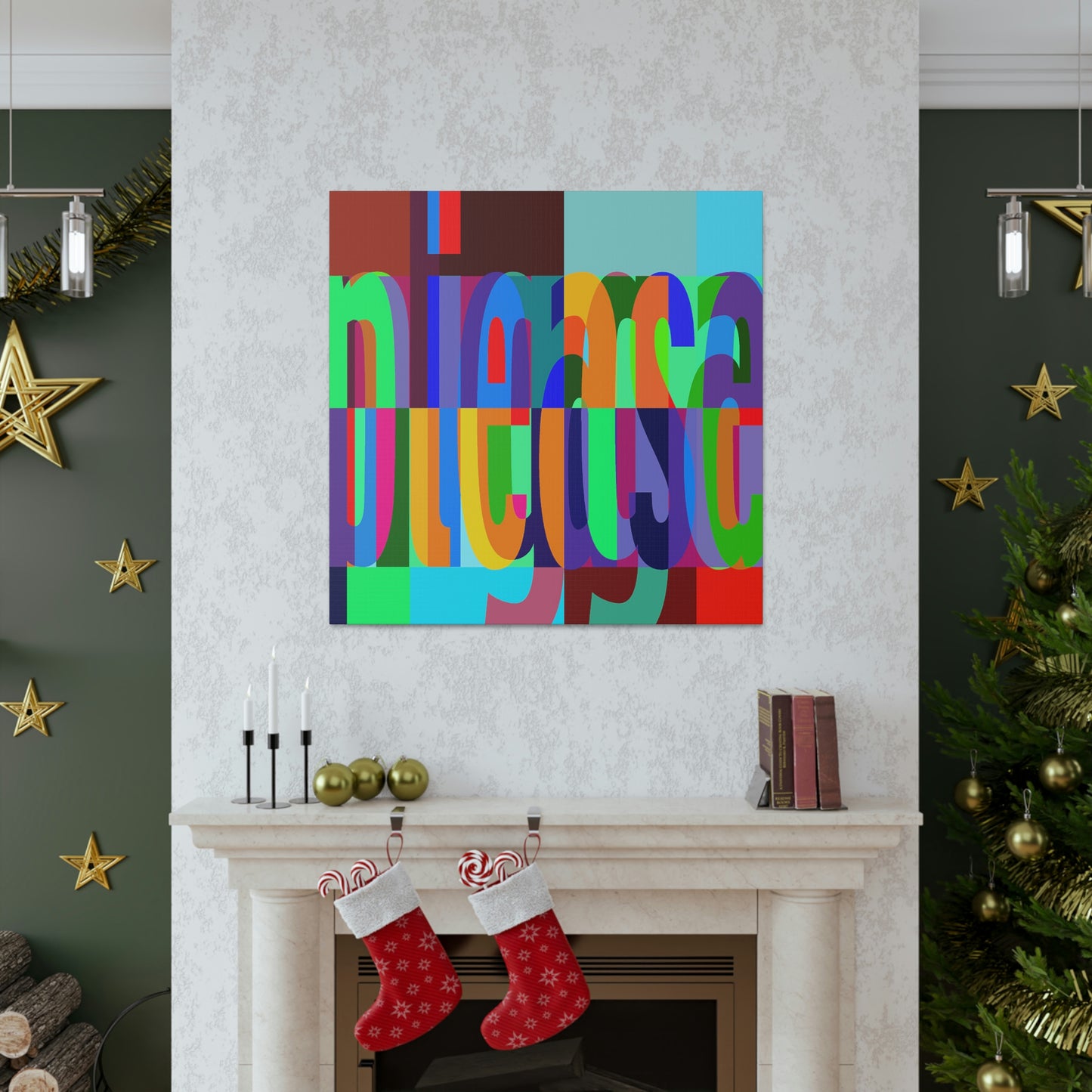 UNO WORD NIGGAPLEASE Canvas Gallery Wraps