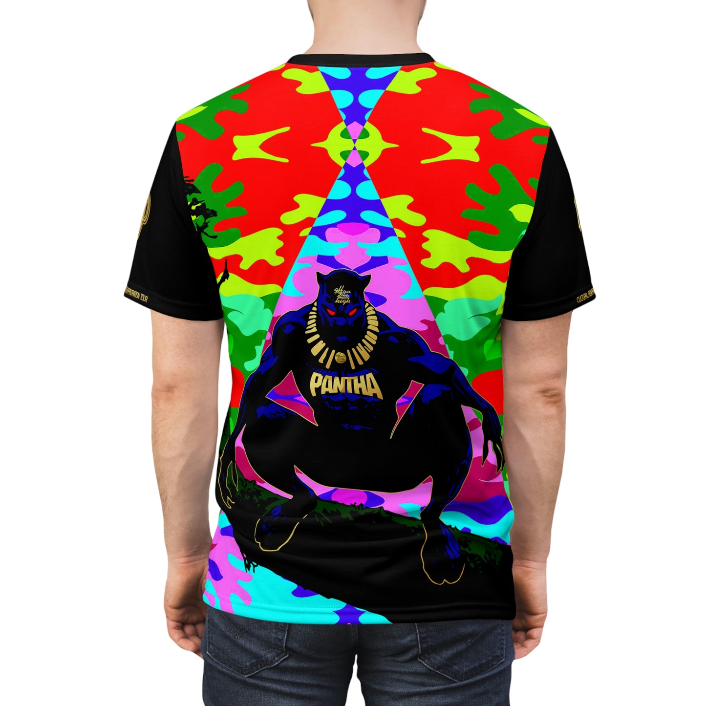 UNO PANTHA CULTURAL REAPPROPRIATION TOUR Unisex Cut & Sew Tee (AOP) Camo Collection