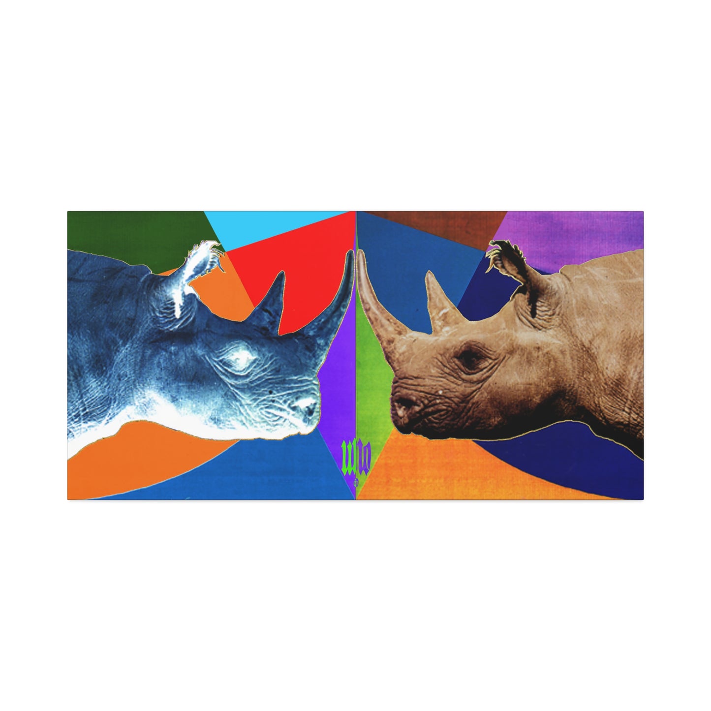 UNO RHINOLOVE 60x30 Canvas Stretched, 1.5''