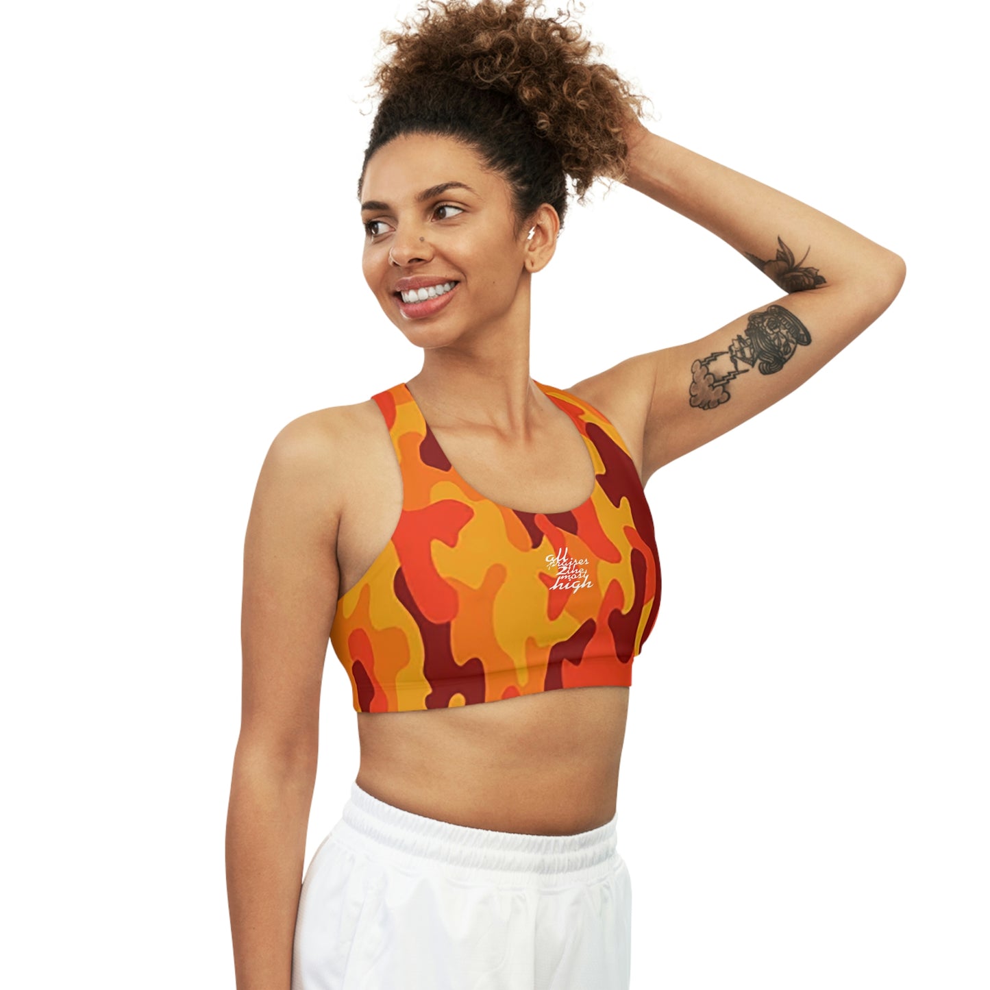 UNO ALL PRAISES Seamless Sports Bra (AOP) Camo Collection