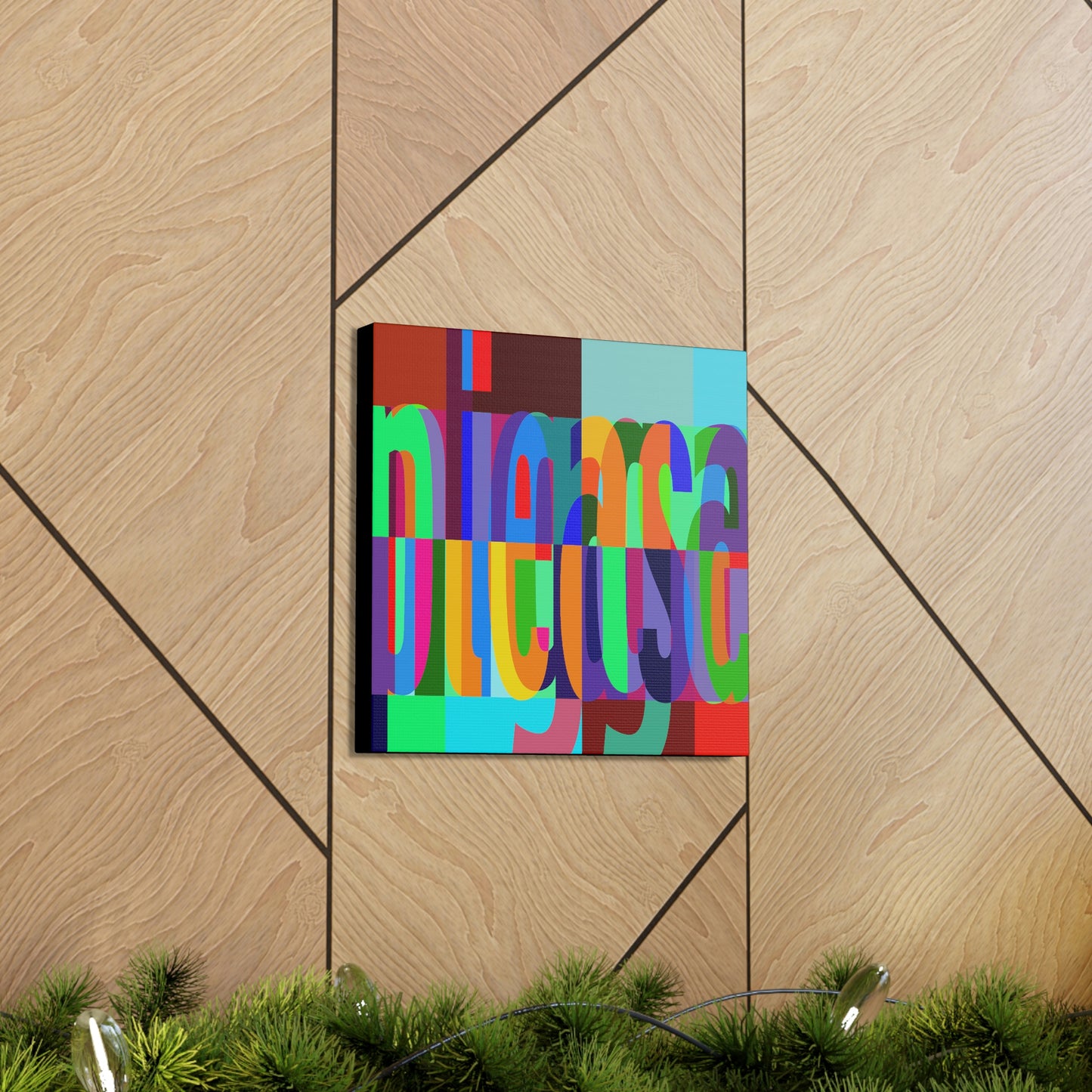UNO WORD NIGGAPLEASE Canvas Gallery Wraps