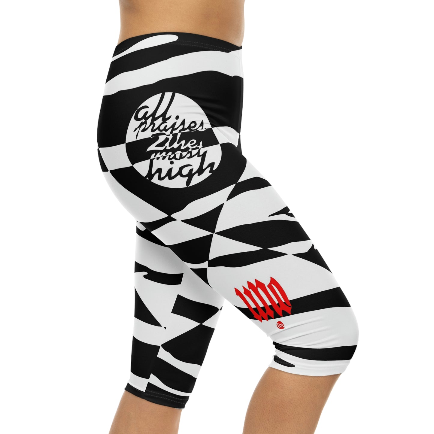 UNO ZEBRALOVE STOPKILL'N Women’s Capri Leggings (AOP)