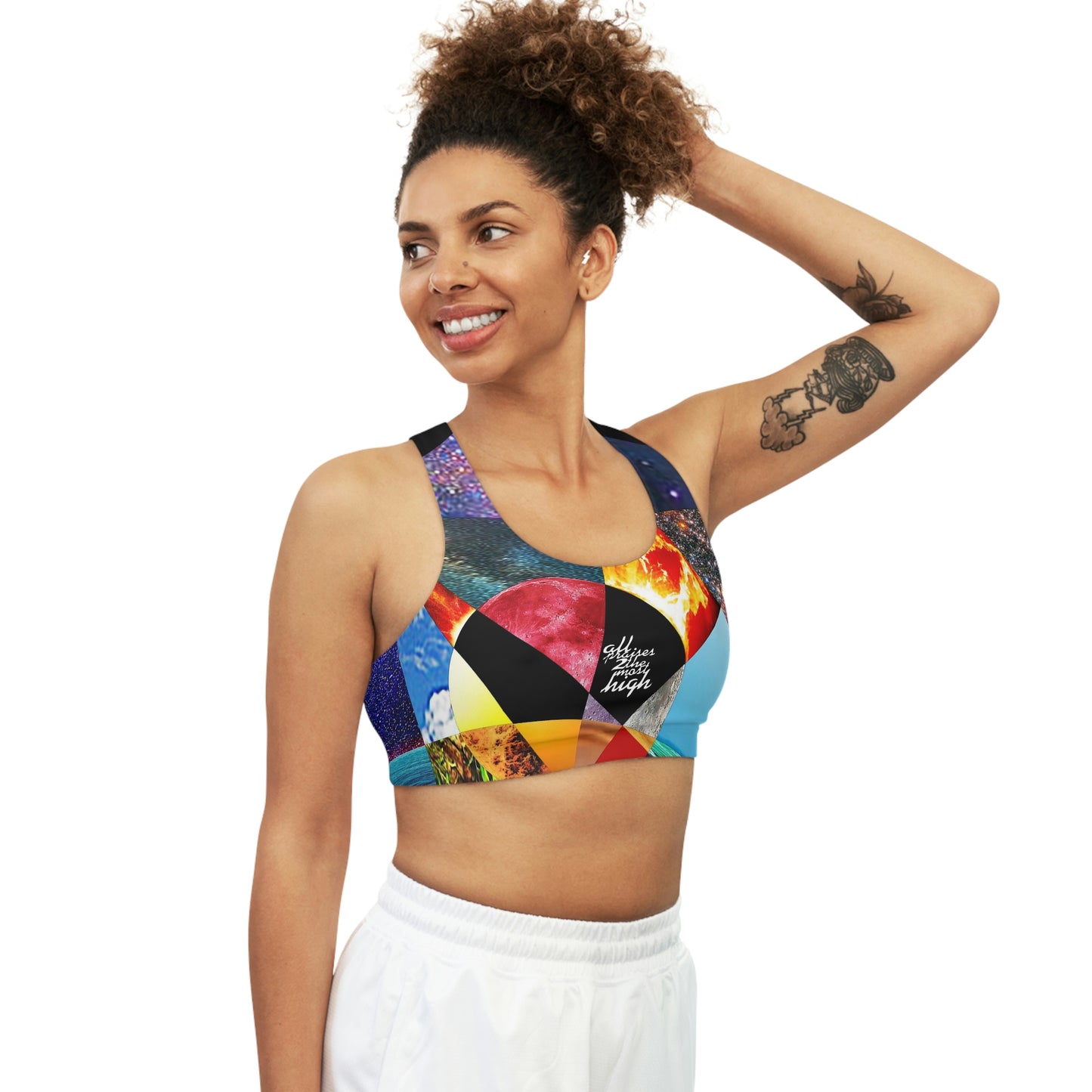 UNO ALLPRAISES I Seamless Sports Bra (AOP)