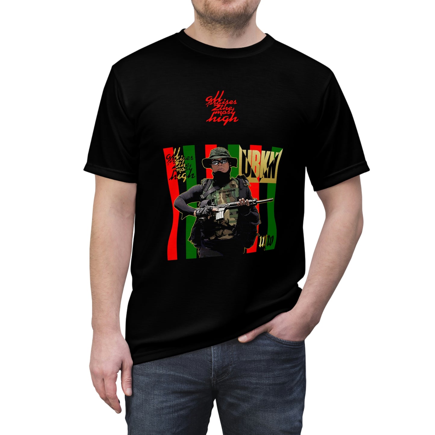 UNO 2THEREPUBLIC FREEGMJ Unisex AOP Cut & Sew Tee